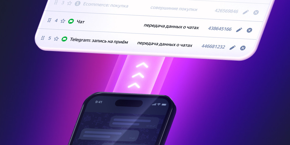 Теперь в Метрике можно учитывать конверсии из мессенджеров